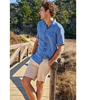 L.L.Bean Cloud Gauze Short Sleeve Woven Camp Shirt