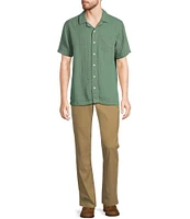 L.L.Bean Cloud Gauze Short Sleeve Woven Camp Shirt