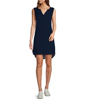 L.L.Bean Cloud Gauze Split V Neckline Sleeveless Cover-Up Dress