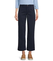 L.L.Bean Comfort Stretch Mid-Rise Wide-Leg Chino Pants