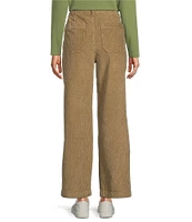 L.L.Bean Corduroy Wide Leg High Rise Pocket Pants