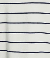 L.L.Bean Crew Neck Short Sleeve Stripe Tee Shirt