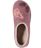 L.L.Bean Daybreak Scuff Butterfly Motif Slippers