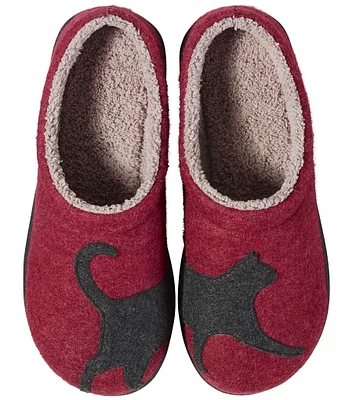 L.L.Bean Daybreak Scuff Motif 2 Cat Slippers