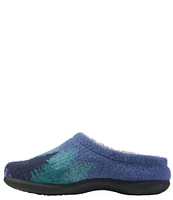 L.L.Bean Daybreak Scuff Motif 2 Ombre Tree Slippers