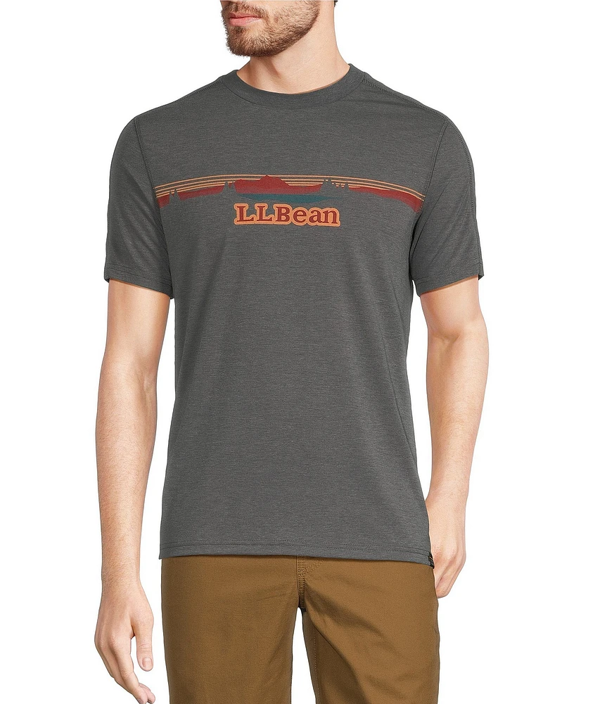 L.L.Bean Everyday Sunsmart Logo Detail Short Sleeve T-Shirt