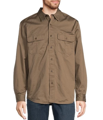 L.L.Bean Flannel-Lined Hurricane Long Sleeve Woven Shirt