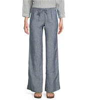 L.L.Bean Linen Pull-On Drawstring Pants