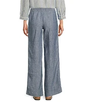 L.L.Bean Linen Pull-On Drawstring Pants