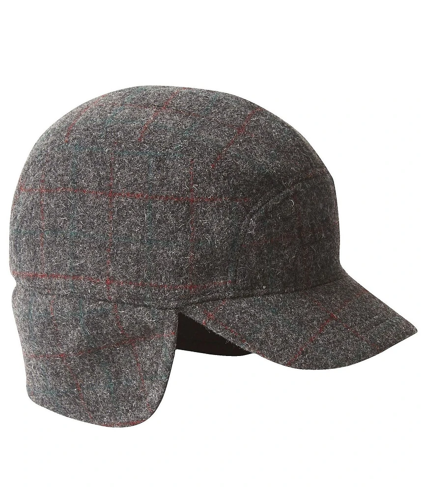 L.L.Bean Maine Guide Plaid Wool-Blend Cap