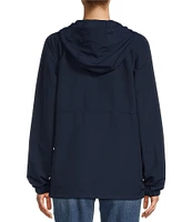 L.L.Bean Mountain Classic Anorak Stand Collar Long Sleeve Kangaroo Pocket Quarter-Zip Pullover Jacket