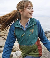 L.L.Bean Mountain Classic Color Blocked Anorak Jacket