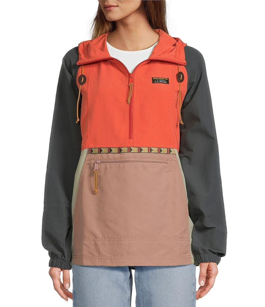 L.L.Bean Mountain Classic Color Blocked Anorak Jacket