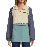 L.L.Bean Mountain Classic Color Blocked Anorak Jacket