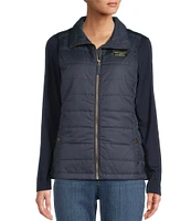 L.L.Bean Mountain Classic Stand Collar Zip Front Puffer Vest