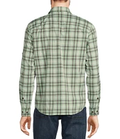 L.L.Bean Performance Stretch No Fly Zone Plaid Long Sleeve Woven Shirt