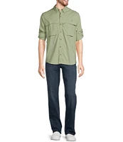 L.L.Bean Performance Stretch Tropicwear Long Sleeve Woven Shirt