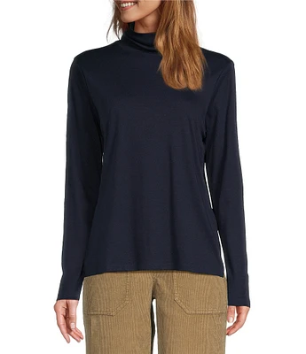 L.L.Bean Pima Cotton Long Sleeve Knit Turtleneck