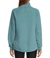 L.L.Bean Ridgeknit Crossneck Funnel Neck Long Sleeve Pullover