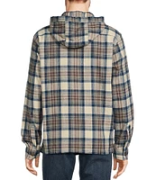 L.L.Bean Scotch Flannel Anorak Plaid Hoodie