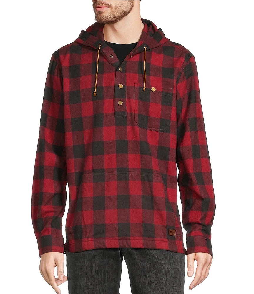 L.L.Bean Scotch Flannel Anorak Hoodie