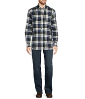 L.L.Bean Scotch Plaid Portuguese Flannel Long Sleeve Woven Shirt