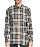 L.L.Bean Scotch Plaid Portuguese Flannel Long Sleeve Woven Shirt