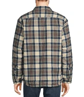 L.L.Bean Sherpa Lined Tartan Scotch Plaid Long Sleeve Woven Shirt