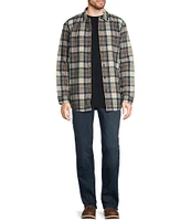 L.L.Bean Sherpa Lined Tartan Scotch Plaid Long Sleeve Woven Shirt