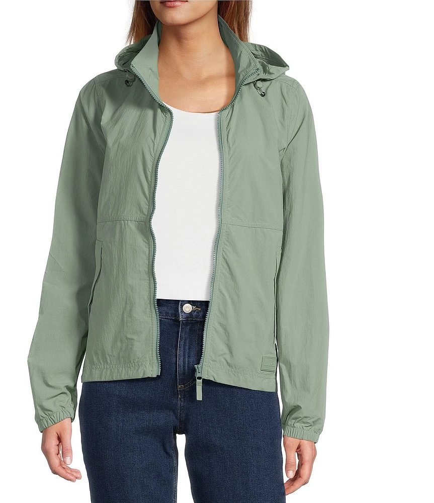L.L.Bean Stand Collar Long Sleeve Full Zip Light and Airy Windbreaker