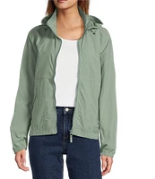 L.L.Bean Stand Collar Long Sleeve Full Zip Light and Airy Windbreaker