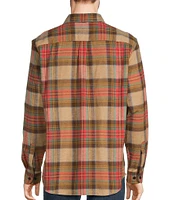 L.L.Bean Stewart Scotch Plaid Portuguese Flannel Long Sleeve Woven Shirt