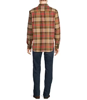 L.L.Bean Stewart Scotch Plaid Portuguese Flannel Long Sleeve Woven Shirt