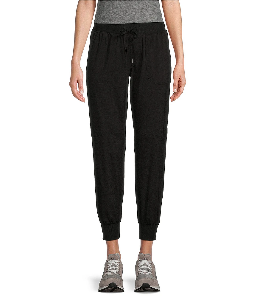 L.L.Bean Vista Camp Mid-Rise Tapered-Leg Pocketed Adjustable Drawcord Pull-On Cropped Joggers