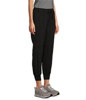 L.L.Bean Vista Camp Mid-Rise Tapered-Leg Pocketed Adjustable Drawcord Pull-On Cropped Joggers