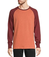 L.L.Bean Washed Double-Knit Color Block Crewneck T-Shirt