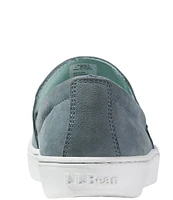 L.L.Bean Women's Eco Bay Leather Slip On Sneakers