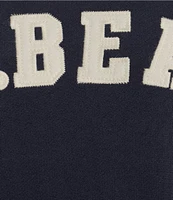 L.L.Bean 1912 Soft & Cozy Crew Neck Long Sleeve Logo Detail Sweat Shirt