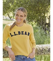 L.L.Bean 1912 Soft & Cozy Crew Neck Long Sleeve Logo Detail Sweat Shirt