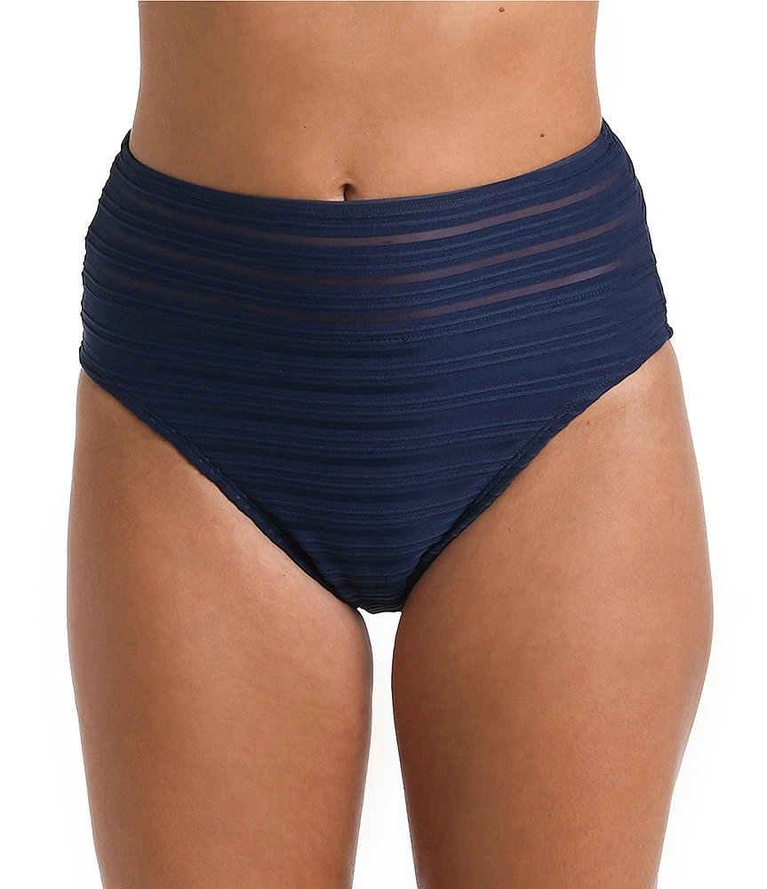 La Blanca Fluid Lines Tummy Control High Waist Swim Bottom