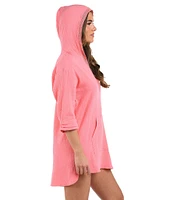 La Blanca Seaside Covers Cotton Gauze Hooded Tunic Swim Cover Up