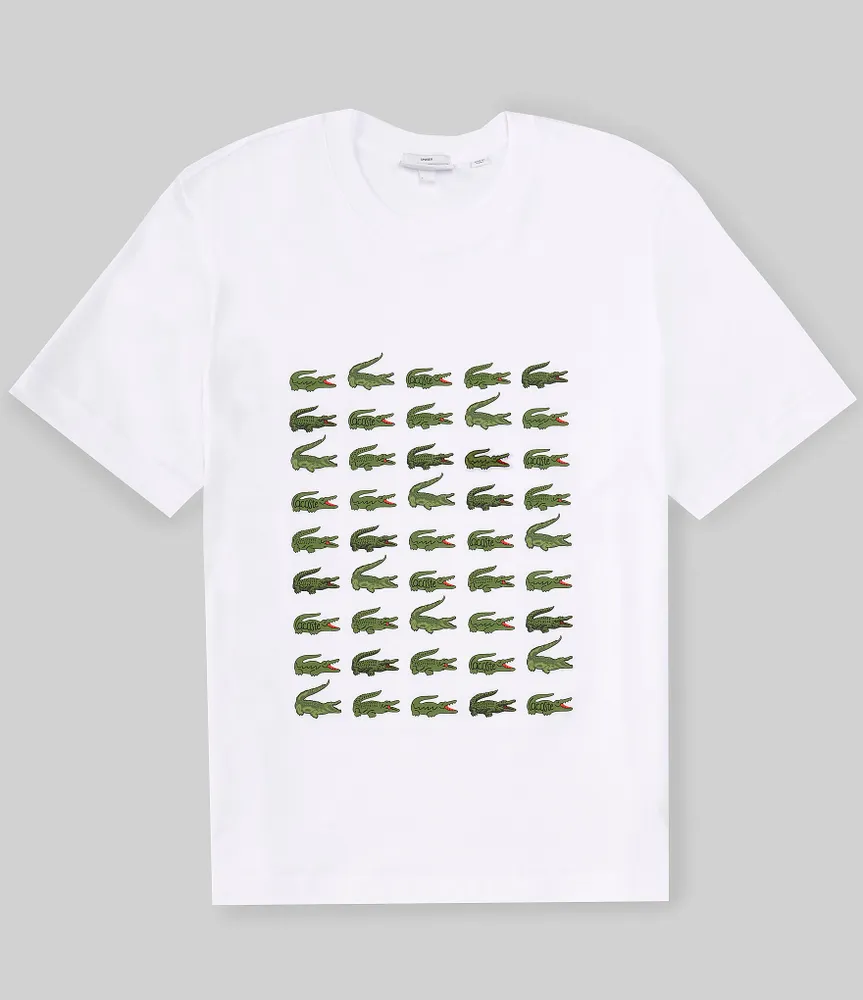 Lacoste Allover Logo Print Short Sleeve T-Shirt