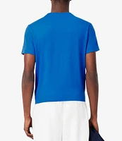 Lacoste Big & Tall Screen Print Short Sleeve Graphic T-Shirt