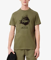 Lacoste Big & Tall Screen Print Short Sleeve Graphic T-Shirt