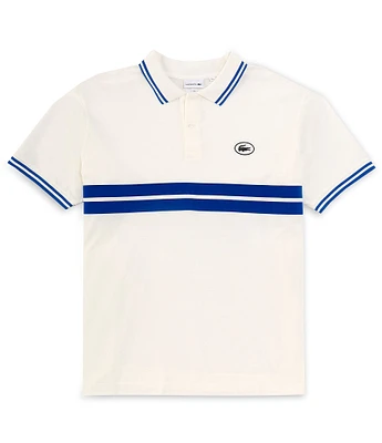 Lacoste Big & Tall Stripe Short Sleeve Polo Shirt