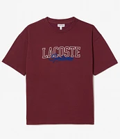 Lacoste Big Boys 10-16 Short Sleeve Block Logo Graphic T-Shirt