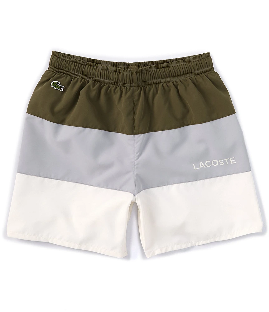 Lacoste Big Boys 8-16 Colorblock Swim Trunks