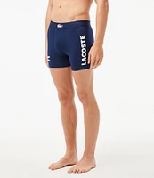 Lacoste Big Croc 5#double; Inseam Boxer Briefs 3-Pack