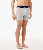 Lacoste Big Croc 5#double; Inseam Boxer Briefs 3-Pack