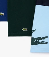 Lacoste Big Croc 5#double; Inseam Boxer Briefs 3-Pack